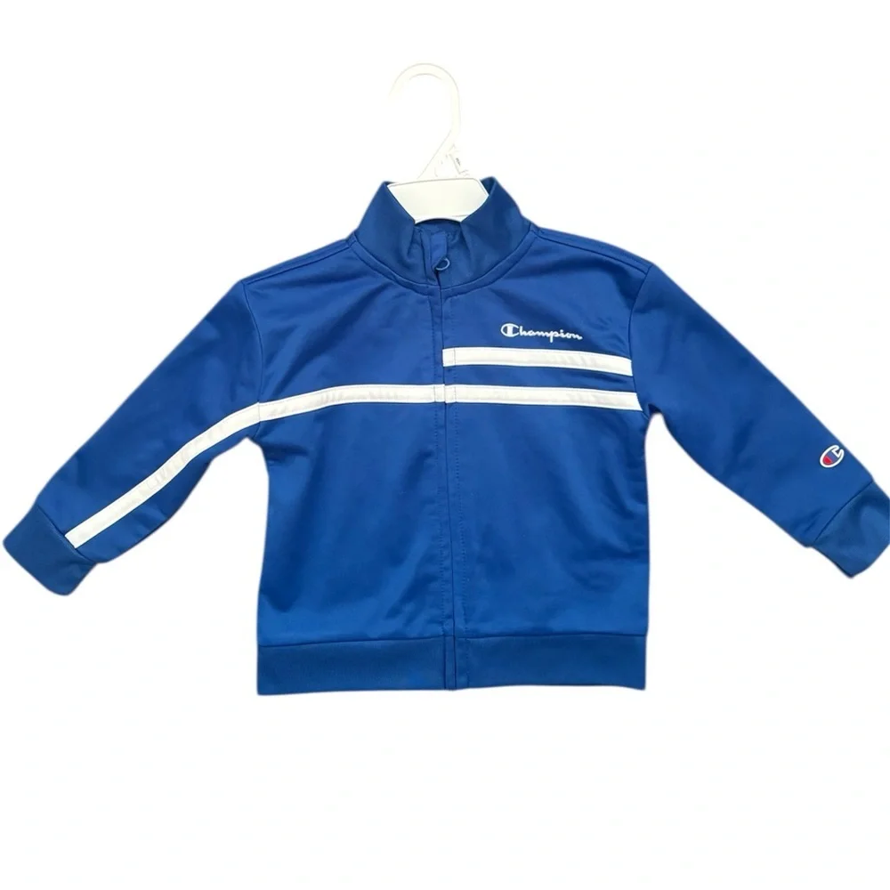 Champion Toddler Two-Piece Blue Track Jacket And Pants Matching Set Boys Size 2T